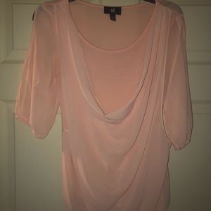 Blush pink flowy blouse